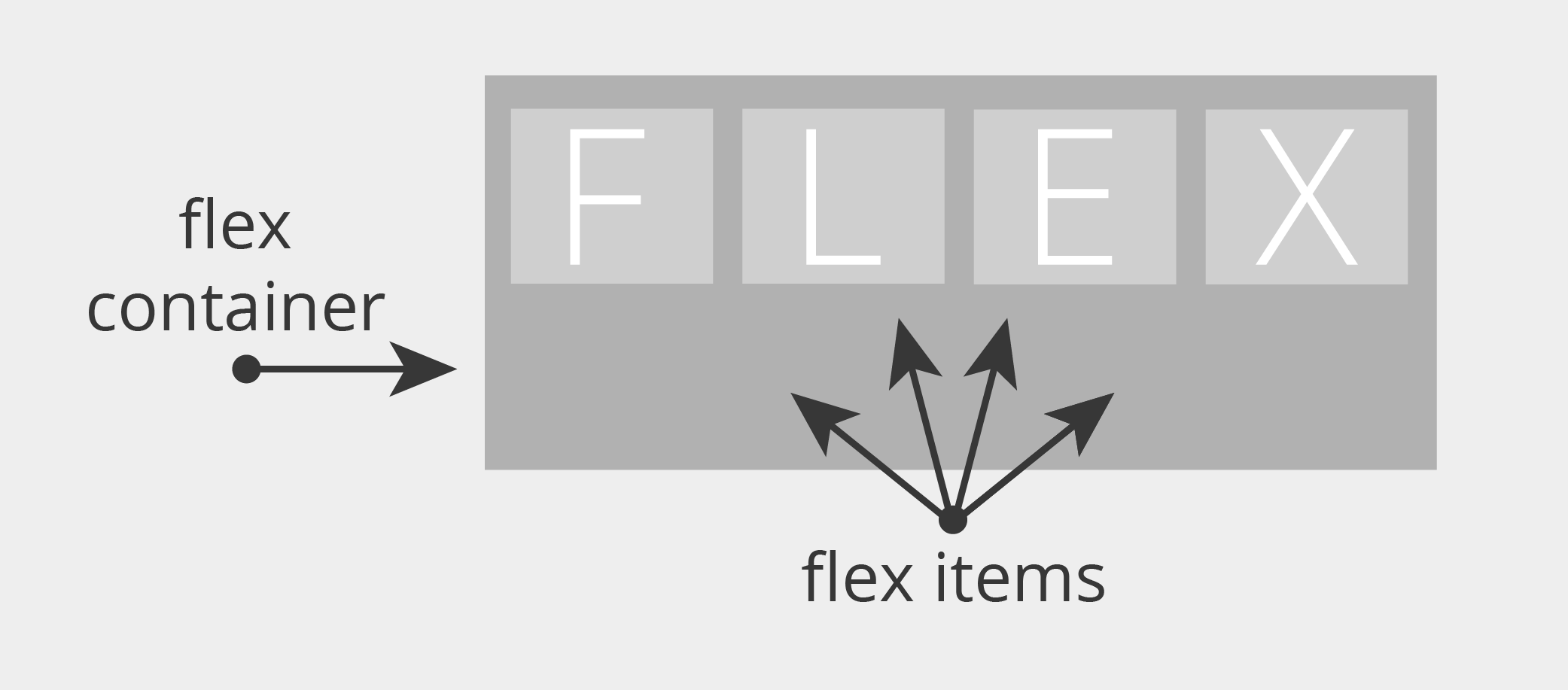 Flexbox container와 item의 관계