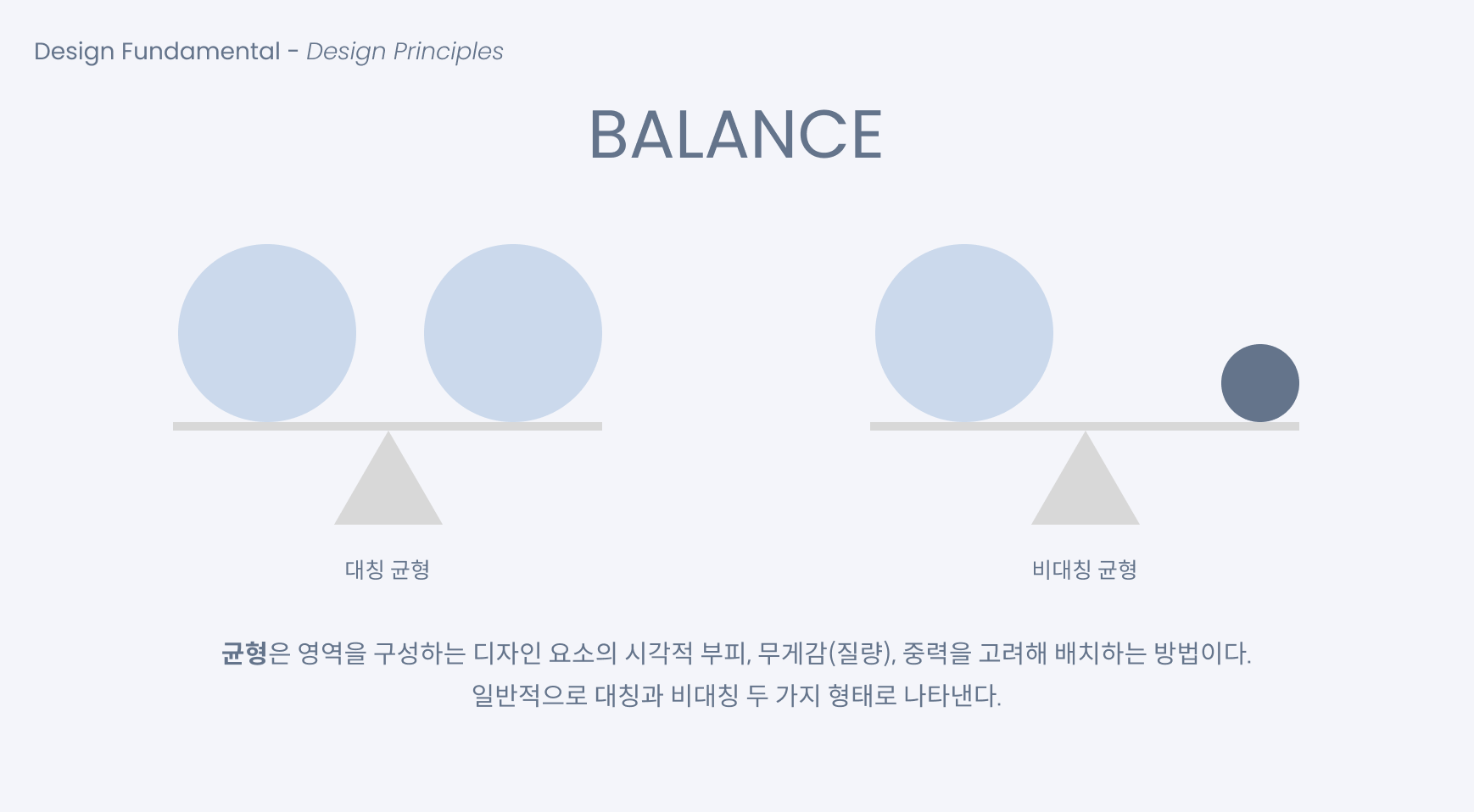 디자인 원리 - 균형